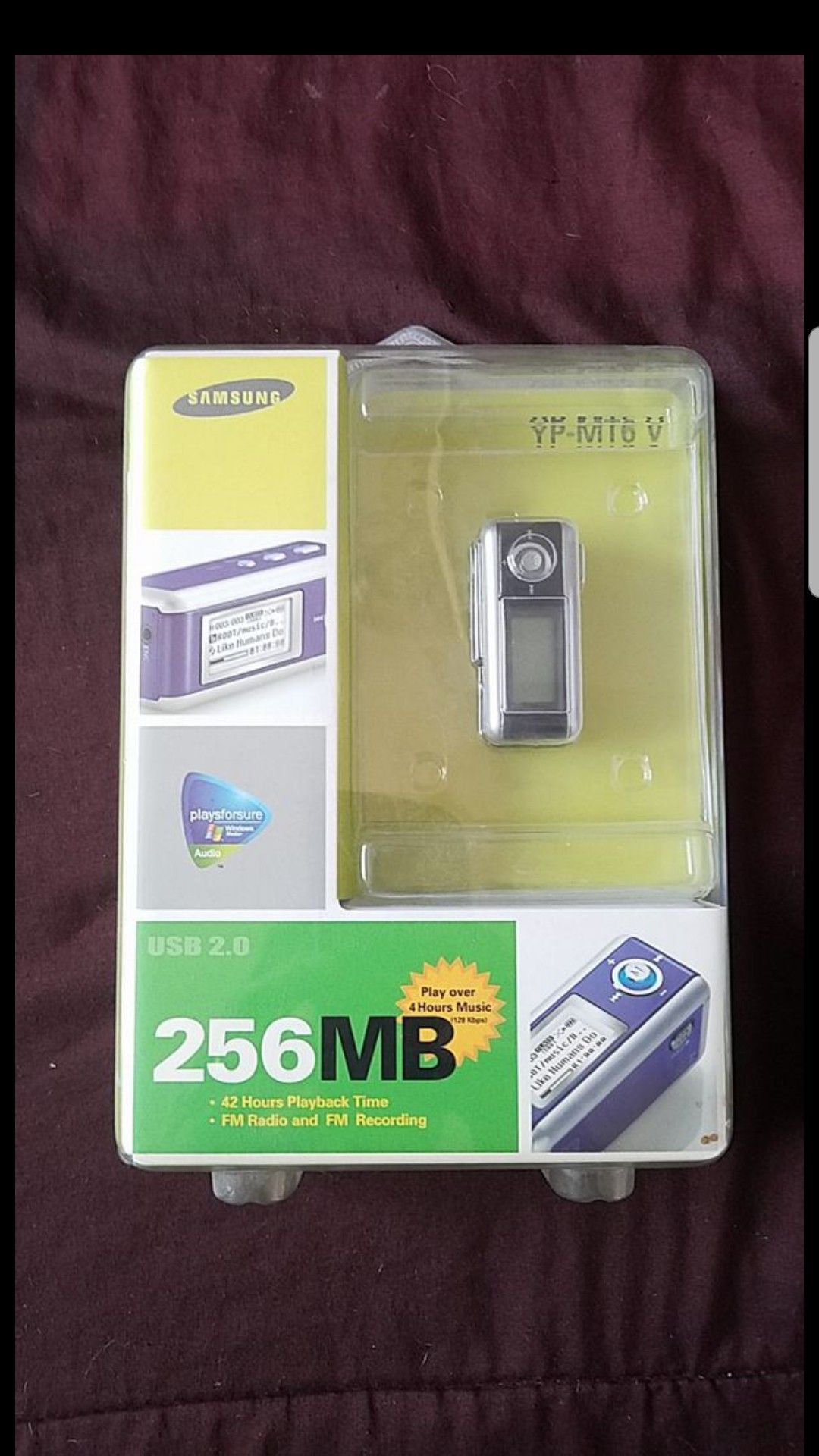 New in box, samsung yp-mt6 mp3 player