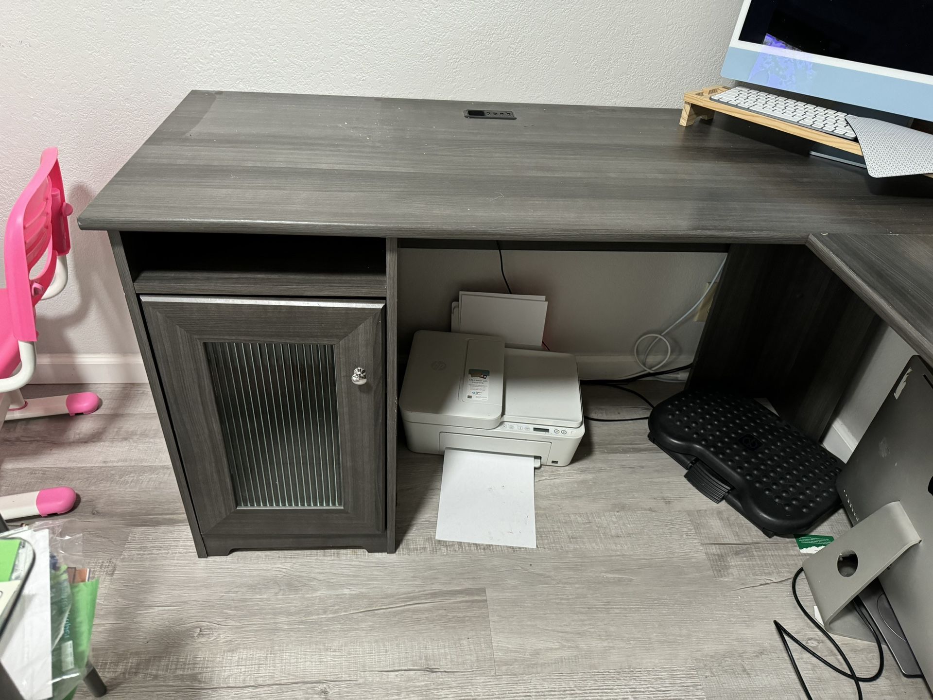 L Shaped Comp Desk 