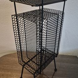 Vintage Metal MCM Telephone Table.  Has Many Uses 