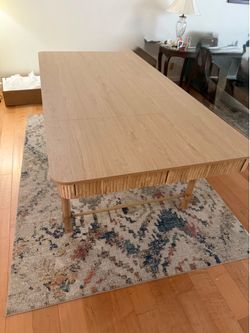 Farmhouse Dining Table With Drawer