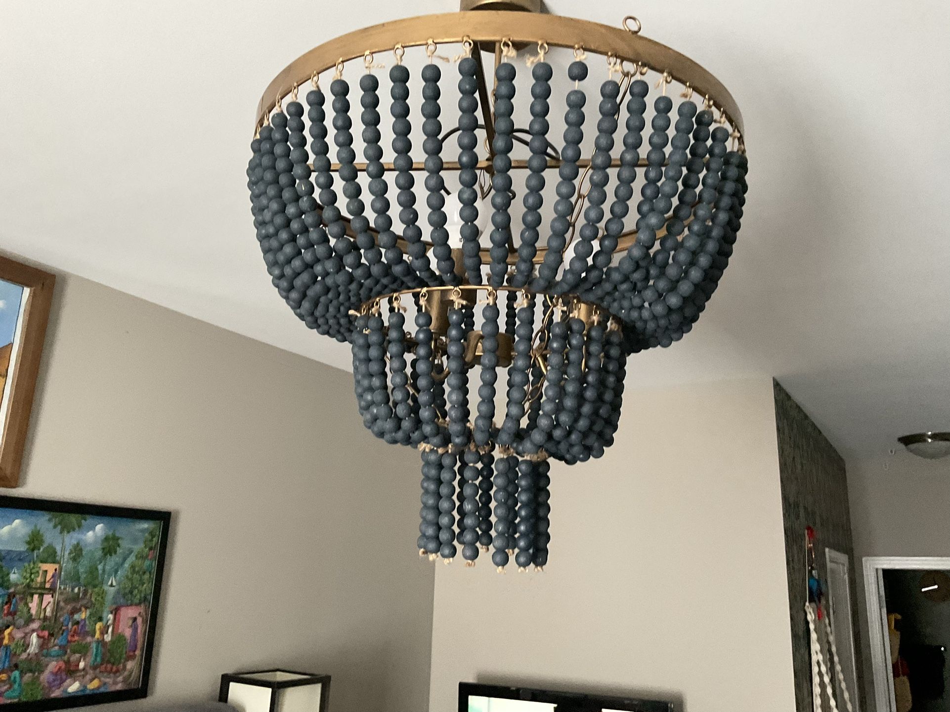 Beaded Light Fixture