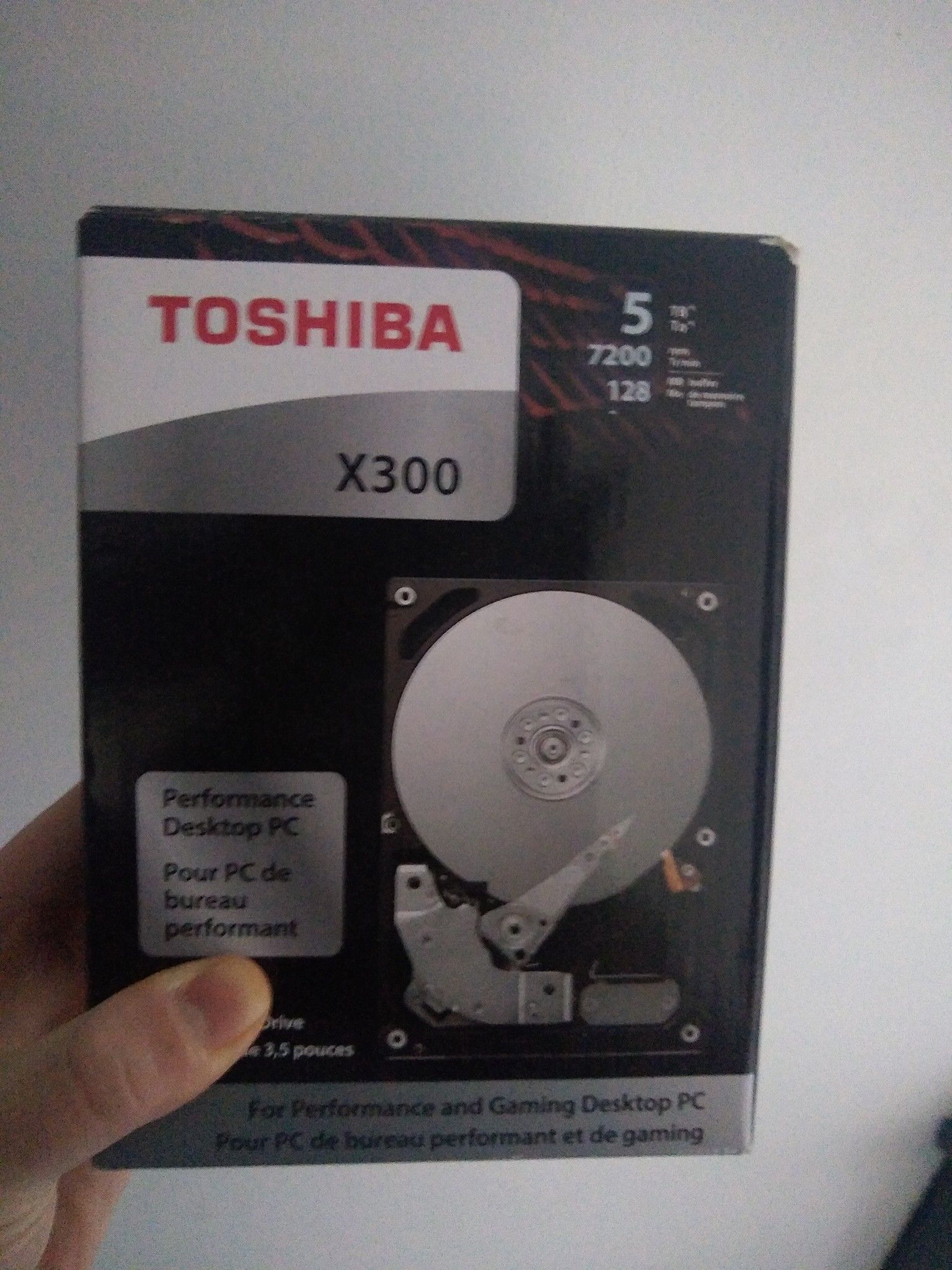 Toshiba X300 5TB Performance & Gaming Internal Hard Drive 7200 RPM SATA 6Gb/s 128MB Cache 3.5 inch