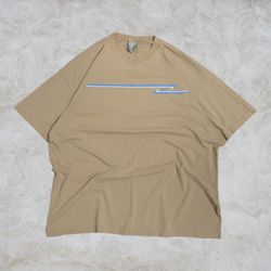 Vintage Y2K Nike Beige T Shirt Size XXL