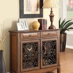 Brand New Brown Accent Cabinet