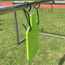 AR500 Steel Shooting Targets, Laser-Cut Metal Targets with High-Visibility Glow Neon Color for Reactive Range Shooting