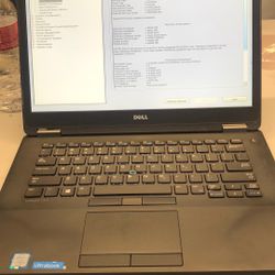 Dell Latitude E7470 I5-6300, 8gb Memory