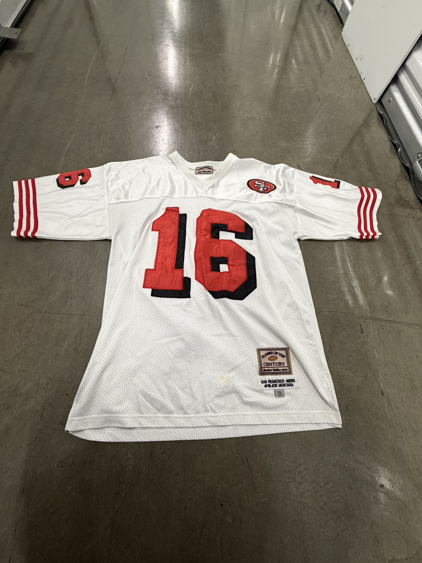 Rare Joe Montana Jersey 49ers Players of the Century XL(52) 2005 Limited