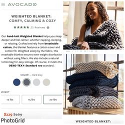 🛒 🤩 Organic weighted Blanket 🤩💰💰
