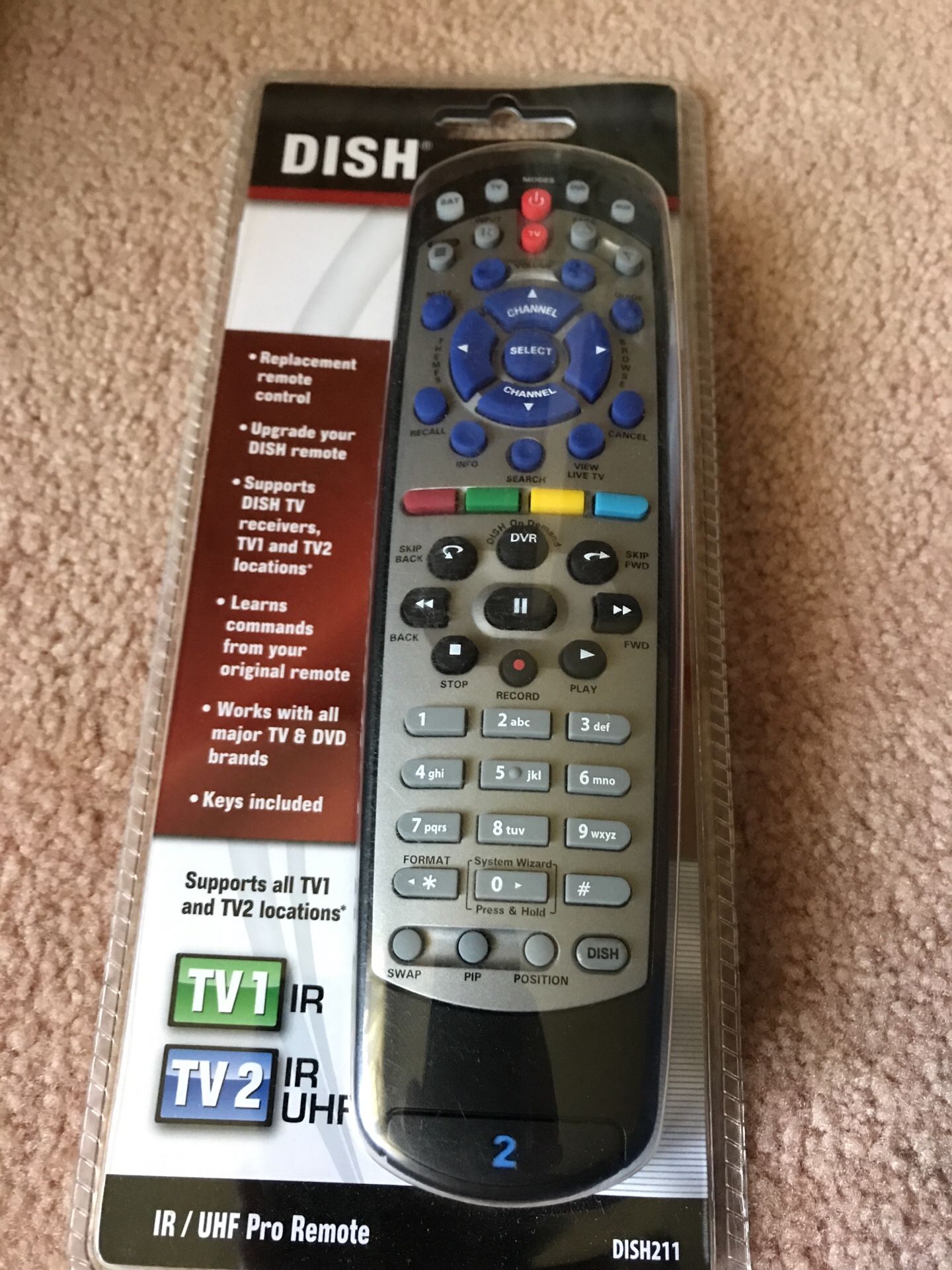 Dish network. Universal remote control