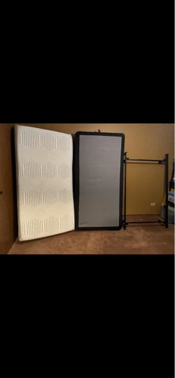 Full size bed with frame