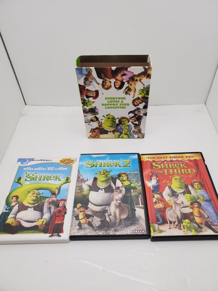 The Shrek Trilogy DVD's