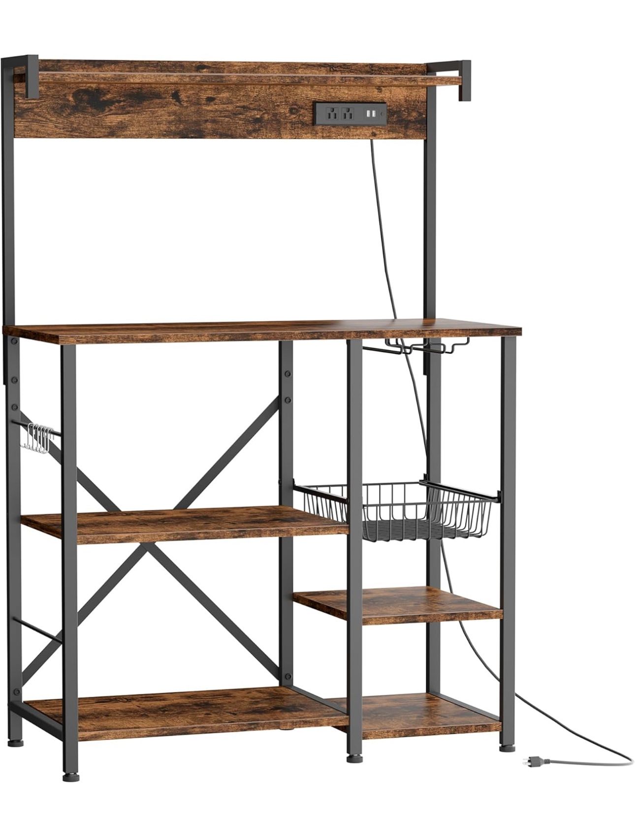 Bakers Rack Kitchen Storage , Utility Kitchen Shelf New In Box