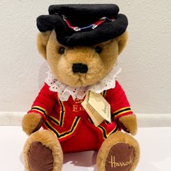 Authentic Harrods Queen Elizabeth  Royal Guard, Teddy Bear Plush. New 