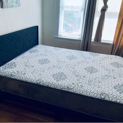 Queen Size Set Bed Frame & Mattress 10” Thick Brand New Delivery Available 