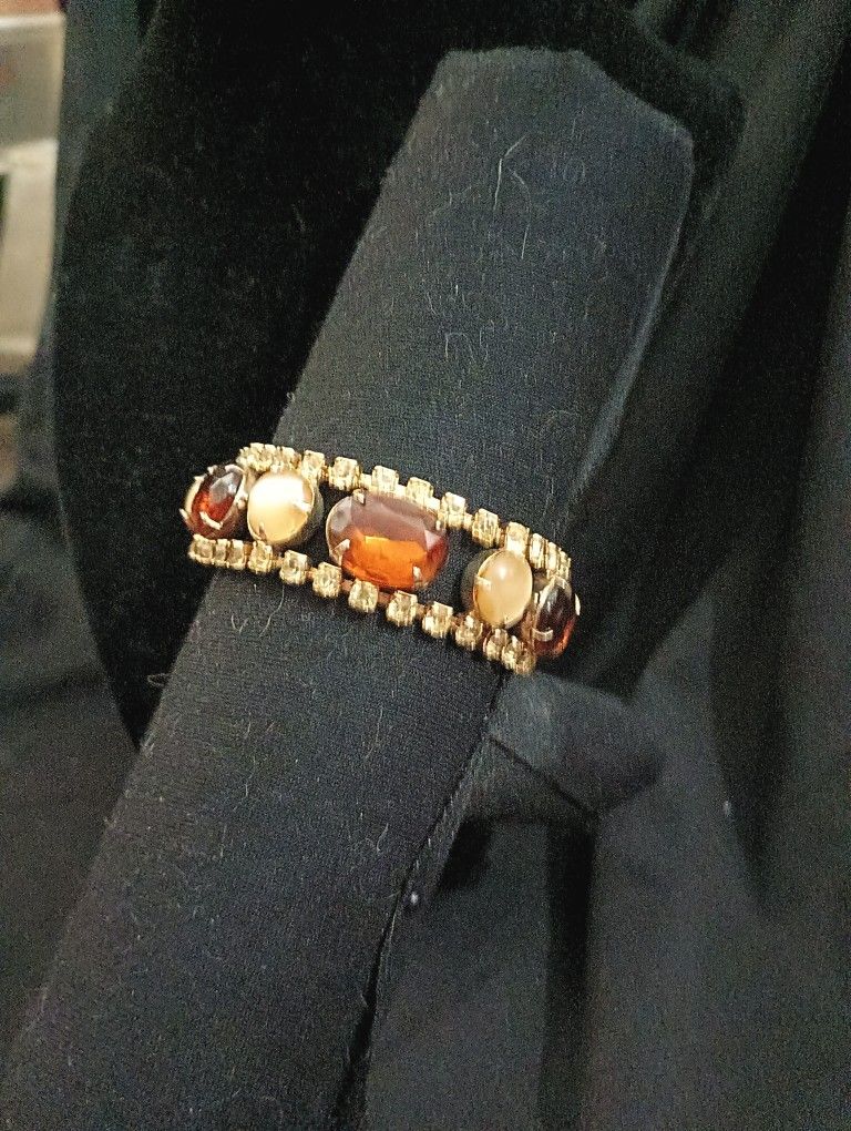 Julianna Brown Topaz And Moonstone Bracelet Vintage