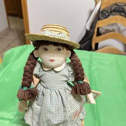 Vintage REBECCA Of SunnyBrook Farm Doll 13" American Library Classic Doll 1993