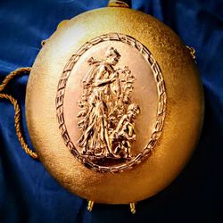 Italian  1940's Antique Rosenfeld Gold Plated Clutch Purse  
