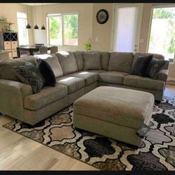 🌟 Ashley Bovarian 3 Piece Contemporary Cozy Sectional Couch 🌟 Brand New 💯 Fast Delivery ✅