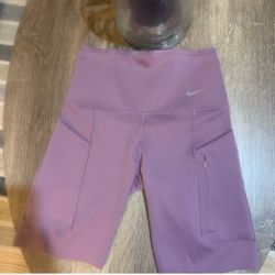 Nike Women's Dri-Fit Lavender High-Rise Running Shorts with Pockets Size Small New with tags