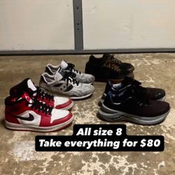 Lot Of 4 Shoes Beaters Sneakers Size 8