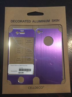 iPhone 5 aluminum purple skin