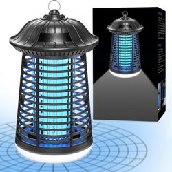 Bug Zapper Outdoor Indoor, 4200V Electric Mosquito Zapper Outdoor with LED Light, Electric Fly Zapper, Fly Traps, ABS Plastic, Plug in Mosquito Killer