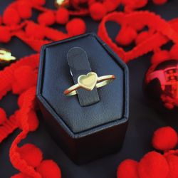 14k Gold Heart Ring