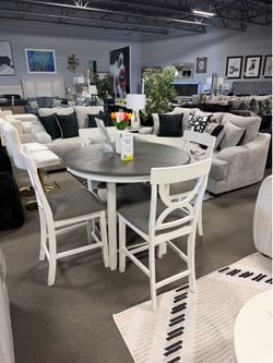 Round Counter Height Dining Table Set ❤️😍🏡