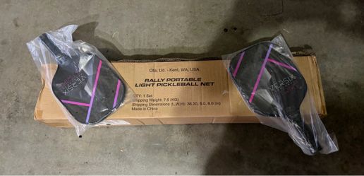 Rally Portable Light Pickleball Net Set with Paddles