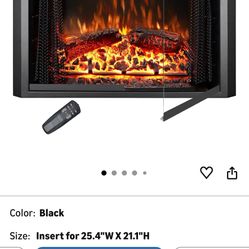Fire Place Insert Electric W/remote 