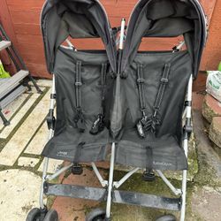 Cheap Double Stroller By Delta Travel With Compact Fold