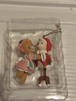 Vintage 90s Christmas Bear Ornament