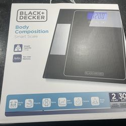 Digital Bathroom Scale "Black & Decker" Durable Tempered Glass Auto Power Off