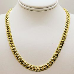 20” 5.5mm 10k Gold Miami Cuban Link Necklace
