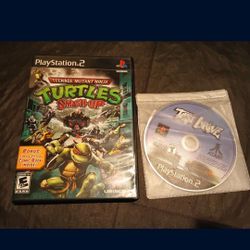 Teenage Mutant Ninja Turtles: Smash-Up (Sony PlayStation 2) OOP PS2 Game WITH COMIC  Rare Video Game 