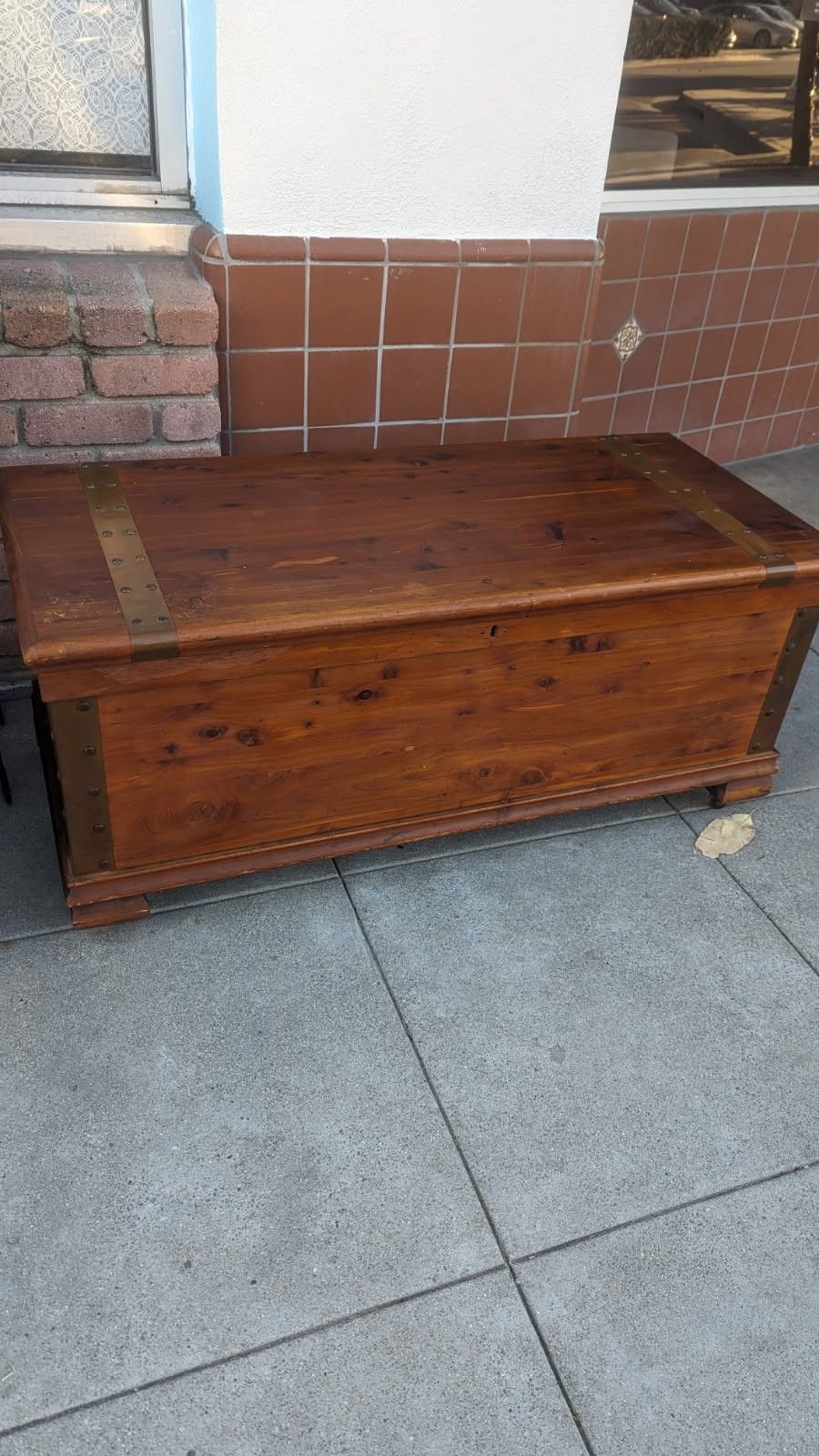 Antique Cedar Chest Trunk Coffee Table