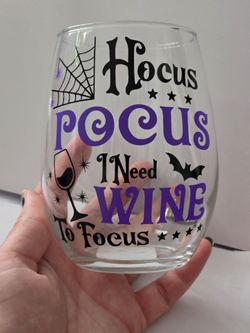 Halloween Wine Glass