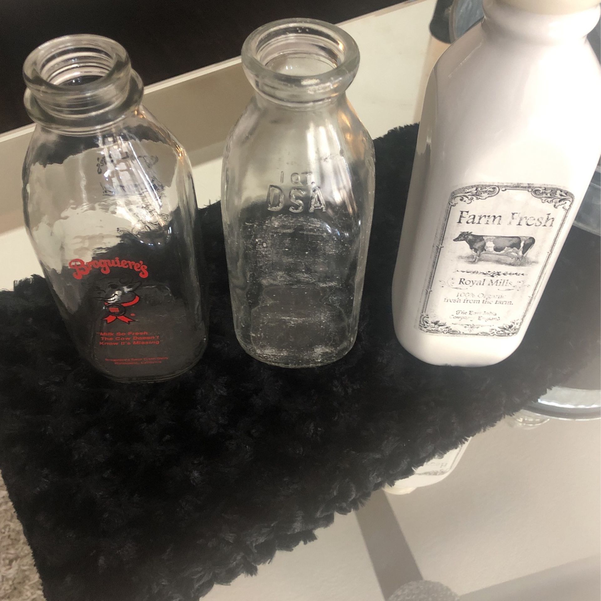 Glass Milk Jars