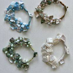 4 shell bracelets