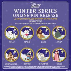 DSSH Glitter Pins Full Presale Set LE 400.  