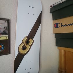 Girl Griffin Gass GG Belt White 8.25" Skateboard Deck