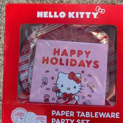 hello kitty paper table wear party set 