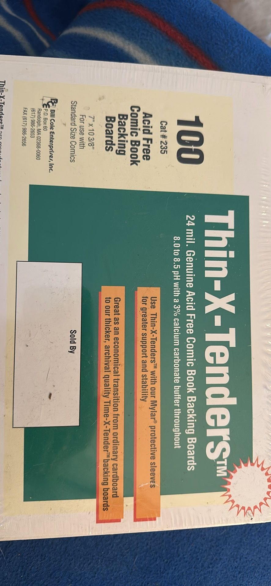 Thin-X-Tenders Comic Book Backing Boards