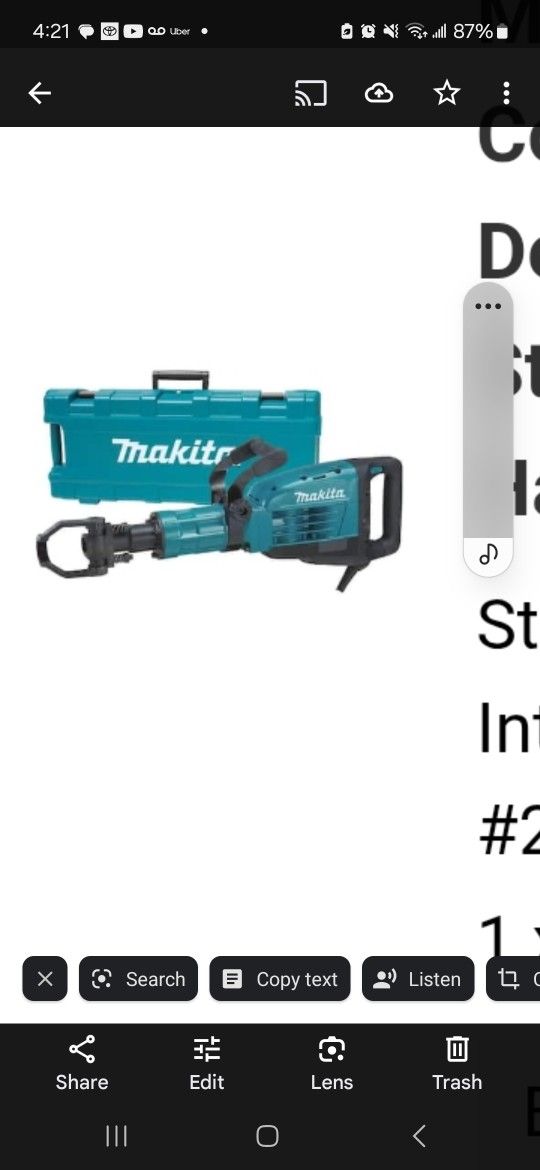Makita 1-1/8 14a Demo Hammer