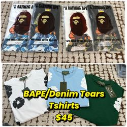 BAPE AND DENIM TEARS