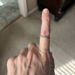 Sterling Silver Aquamarine Stack Ring