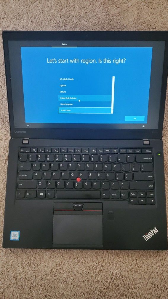 Lenovo Laptop ThinkPad 