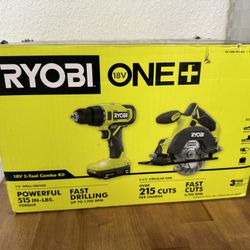 Ryobi Saw And Drill Combo 