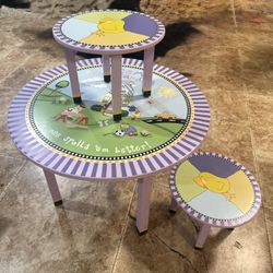 Set De Mesita Con 2 Vanquitos 