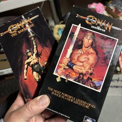 Conan The Barbarian & Conan The Destroyer On VHS. 